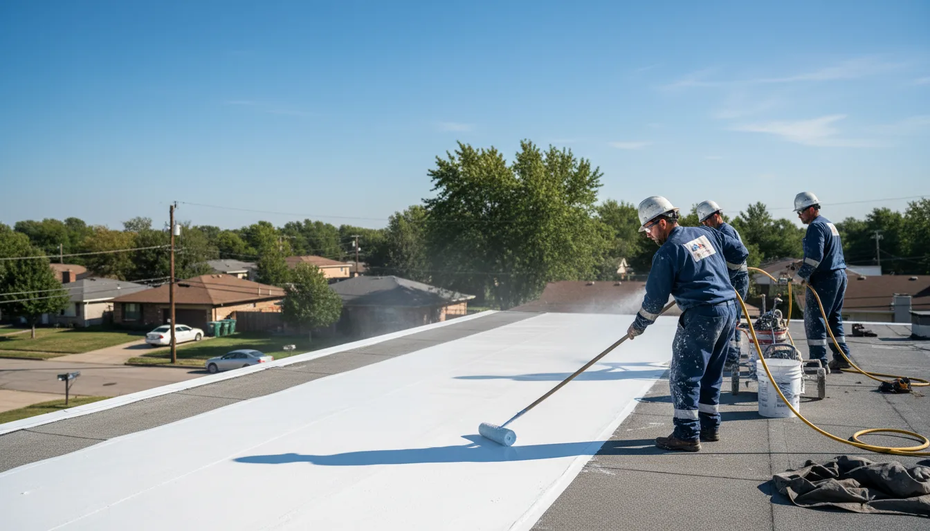 Commercial roof coating in Boody, IL near me